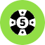Casino Coin Icon from Kameleon Pop Set