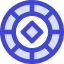 Poker Chip Icon from Core Duo Set