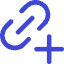 Link Chain Add Plus Icon from Core Duo Set