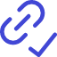 Link Chain Check Validate Icon from Core Duo Set