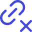Link Chain Delete Cross Icon from Core Duo Set