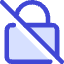 Disabled Padlock Icon from Core Duo Set