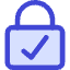 Lock Encryption Check Active Icon from Core Duo Set