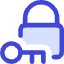 Padlock Key Icon from Core Duo Set