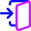 Door Open House Enter Login Icon from Core Neon Set