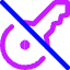 House Key No Access Icon from Core Neon Set