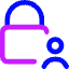 Lock Account Icon from Core Neon Set