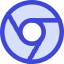 Chrome Logo Icon from Core Duo Set