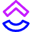 Clickup Logo Icon from Core Neon Set