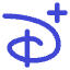 Disney Plus Logo Icon from Core Duo Set