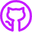 Github Logo Icon from Core Neon Set