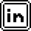 Logo Linkedin Icon from Pixel - Free Set