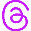Meta Thread Logo Icon from Core Neon Set
