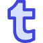 Tumblr Logo Icon from Core Duo Set