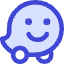 Waze Logo Icon from Core Duo Set