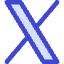 X Twitter Logo Icon from Core Duo Set