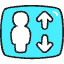 Elevator Lift Icon from Stickies Colors - Free Set