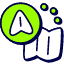 Map Compass Icon from Stickies Duo Set