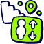 Stair Elevator Location Icon from Stickies Duo Set