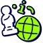 Statue Online Information Icon from Stickies Duo Set