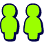 Toilet 1 Icon from Stickies Duo Set
