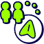 Toilet Direction Icon from Stickies Duo Set