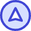 Compass North Icon from Core Duo Set