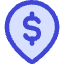 Location Pin Money Atm 1 Icon from Core Duo Set