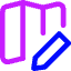 Map Edit Icon from Core Neon Set