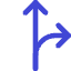 Navigation Arrow Fork Right Icon from Core Duo Set