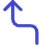 Navigation Arrow Turn Sharp Left Icon from Core Duo Set