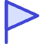 Triangle Flag Icon from Core Duo Set