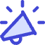 Announcement Megaphone Icon from Core Duo Set