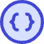 Braces Circle Icon from Core Duo Set