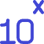Exponent Number Icon from Core Duo Set