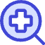 Medical Search Diagnosis Icon from Core Duo Set