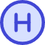 Hospital Sign Circle Icon from Core Duo Set