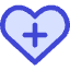 Heart Cross Icon from Core Duo Set