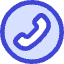Phone Circle Icon from Core Duo Set