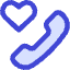 Phone Favorite Heart Icon from Core Duo Set