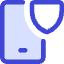 Phone Shield Icon from Core Duo Set