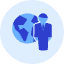 Businessman Globe Icon from Kameleon Duo - Free Set
