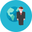 Businessman Globe Icon from Kameleon Colors - Free Set