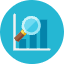 Graph Magnifier Icon from Kameleon Colors - Free Set