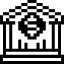 Money Payments Bank Icon from Pixel - Free Set