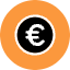 Euro Coin Icon from Kameleon Pop Set