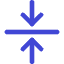 Arrow Align Center Icon from Core Duo Set
