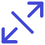 Line Arrow Expand Diagonal 3 Icon from Core Duo Set