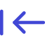 Line Arrow Move Left 1 Icon from Core Duo Set