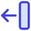 Line Arrow Move Left 2 Icon from Core Duo Set